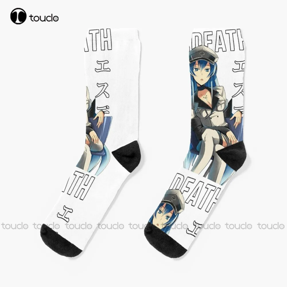 Akame ga Kill - Esdeath manga Waifu !  Socks work socks for men Personalized Custom Unisex Adult Teen youth Socks Christmas gift