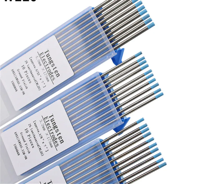 WL20 10個ブルー3.2ミリメートル * 150ミリメートル (Approx.1/8 & #39 & #39 × 6 & #39 & #39) lanthanatedタングステン電極ヘッドタングステン針/weldin用