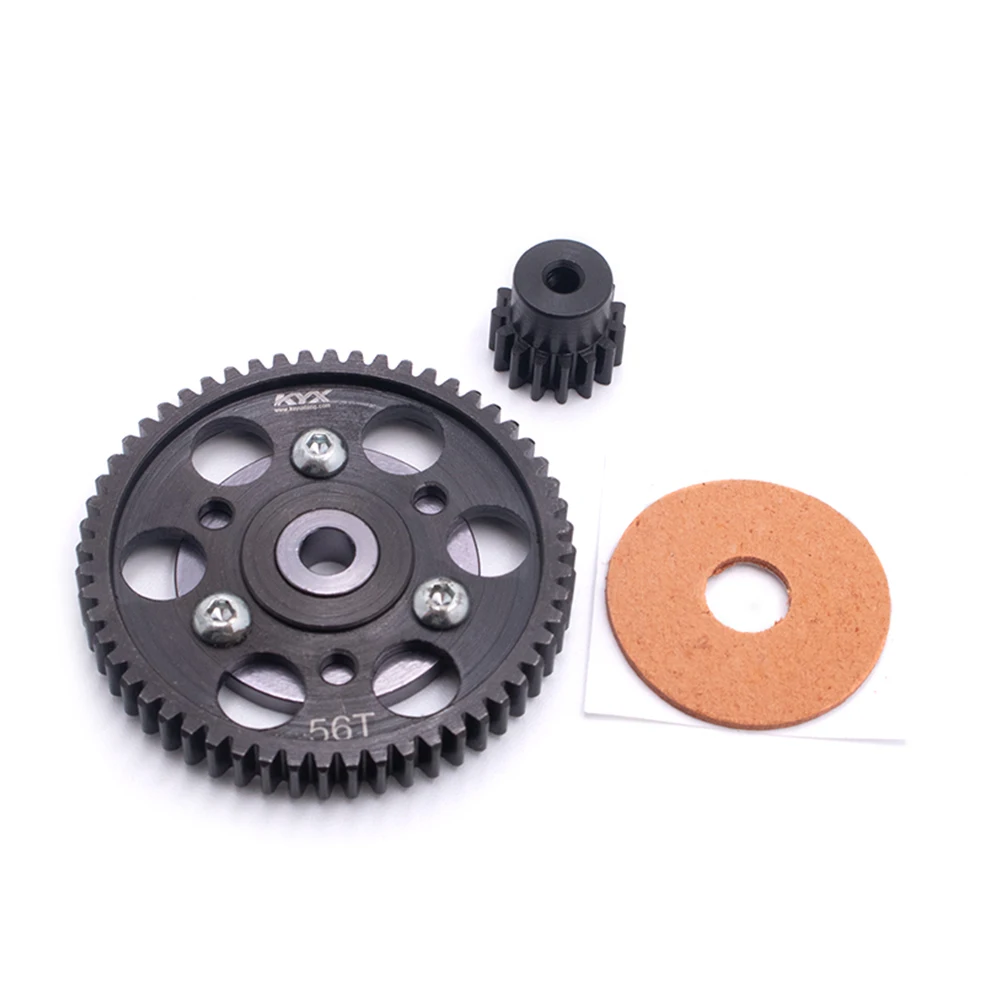 KYX Racing Hard Steel Heavy Duty 56T/15T Spur Gear set for RC Crawler Car Axial Wraith SCX10 Gearbox