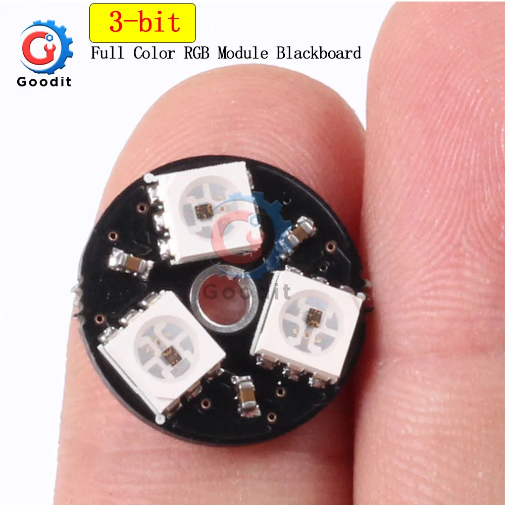 

RGB LED Ring 3 Bits LED WS2812 5050 RGB LED Ring Lamp Light with Integrated Drivers For Arduino LED Lights