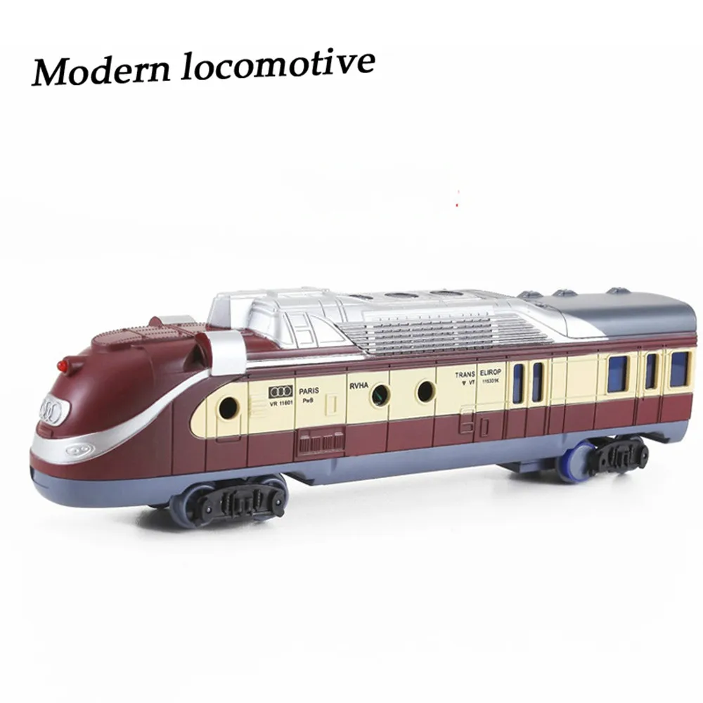 Railway Train Electric Simulation Toy Gifts CRH Modern Classical Locomotive Collection Hobby