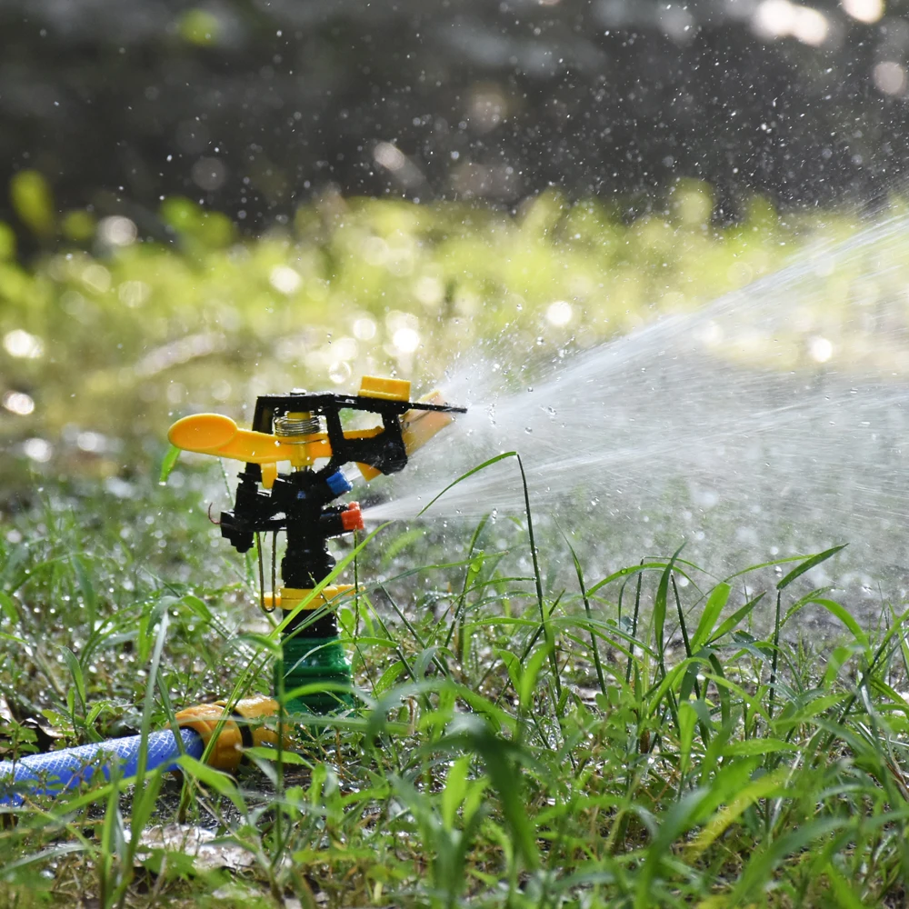 

15pcs 1/2" 3/4" male Double Outlet Farm Sprinklers Rotary Jet Rocker Nozzle 360 Degrees Garden Irrigation Sprinklers