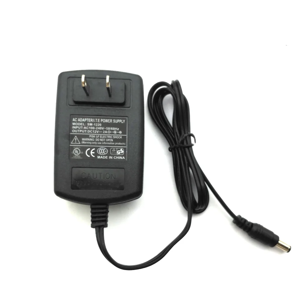 12V 2A 전원 공급 장치 어댑터, CCTV 카메라 IP 카메라 및 DVR AC 100-240V-DC 12V 2A 변환기