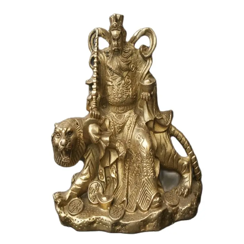 

China Old Bronze Statue God Of Wealthworship Copper Statue Ware Of Fengshui