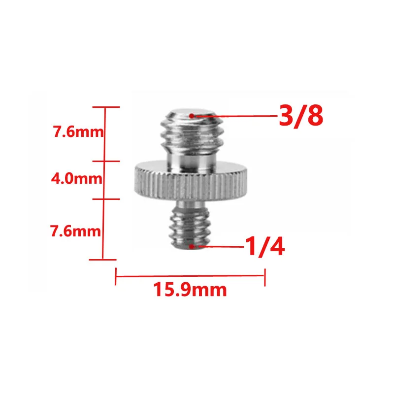 10sets 5 in 1 1/4 "zu 3/8" Schraube Zapfen Stud Schraube und Stativ Montieren Schraube Kit für SLR Kamera Stativ