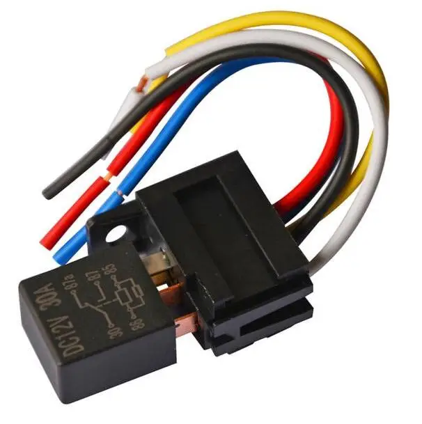 4pin 5pin 40A 12V 24V car oil pump relay Air Conditioning Relay Universal Automotive Violet Relay