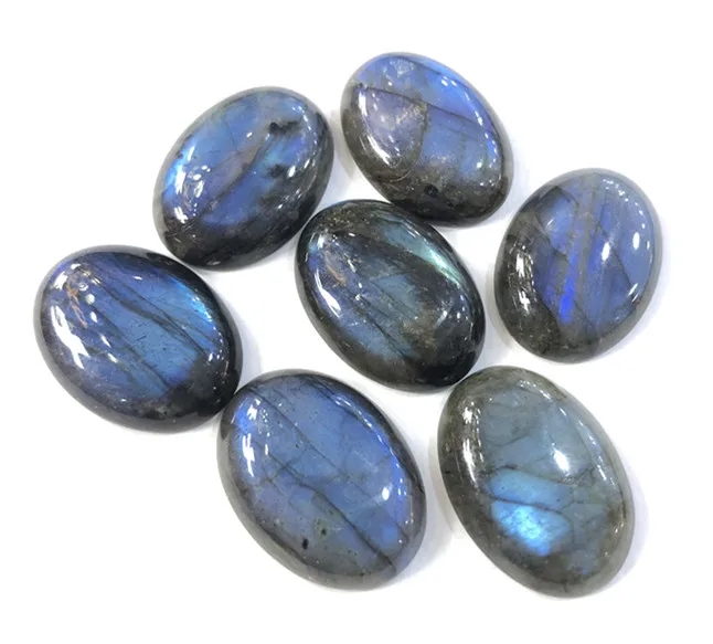 22x30/30x40mm Labradorite Beads Cabochon Oval Flat bottom Natural Stones Gem Ring face Jewelry Making Necklace Accessories