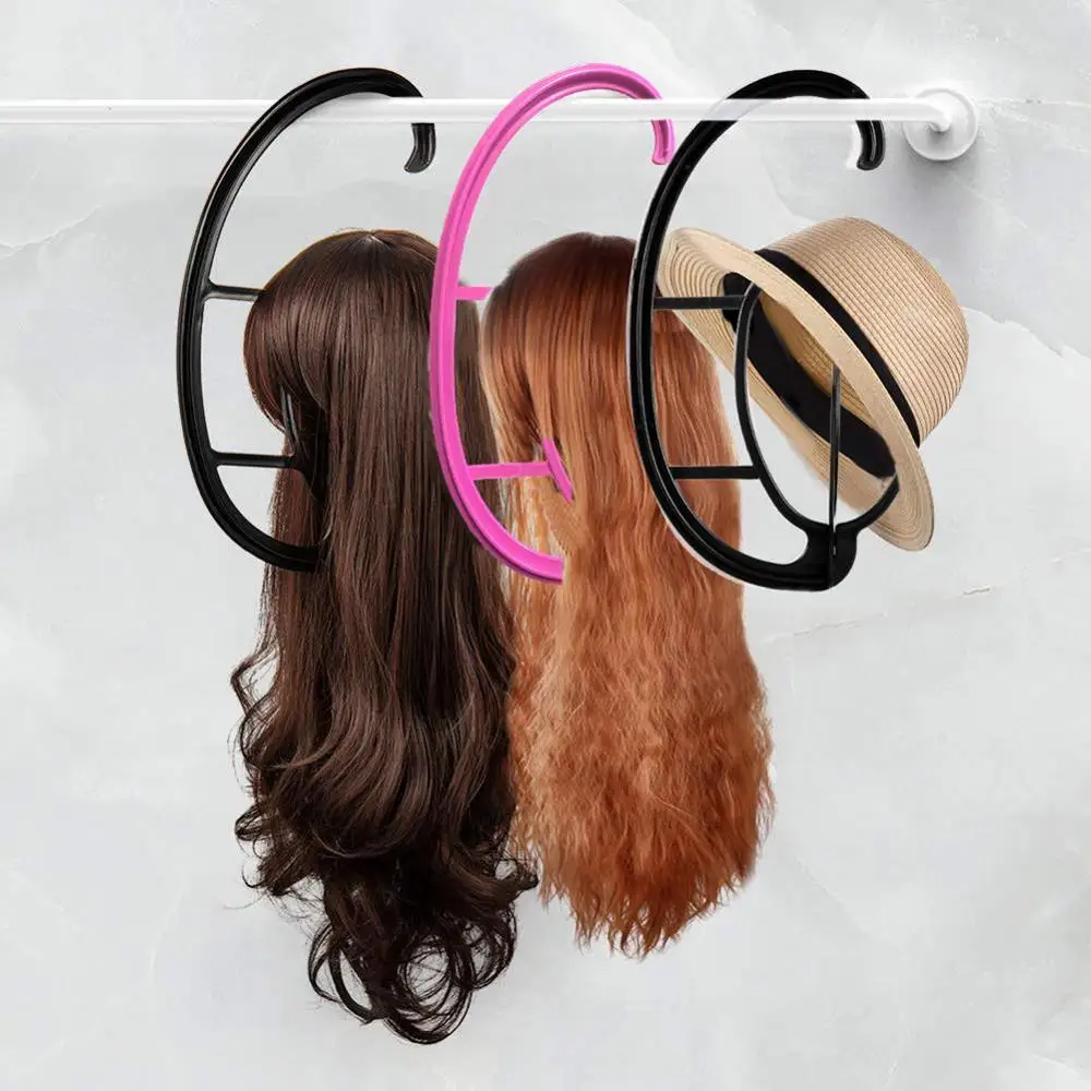 

Portable Wig Hanger Salon Barber Shop Hanging Hats Holder Dryer Display Stand Wig accessory wig stand rack both long shor