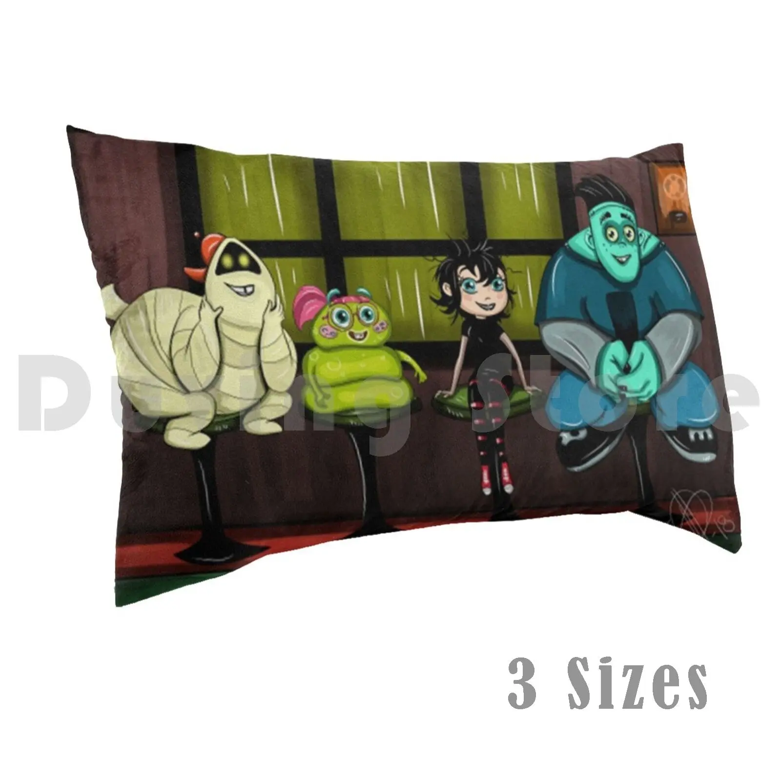 Pillow case The Series 3d Animation Bbf Cartoons Animated Channel Dracula Halloween Mavis Movie