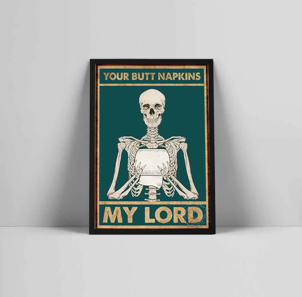 Your Butt Napkins My Lord Vintage Posters Abstract Canvas Painting Prints Wall Art Modern Wall Pictures for Living Room Decor