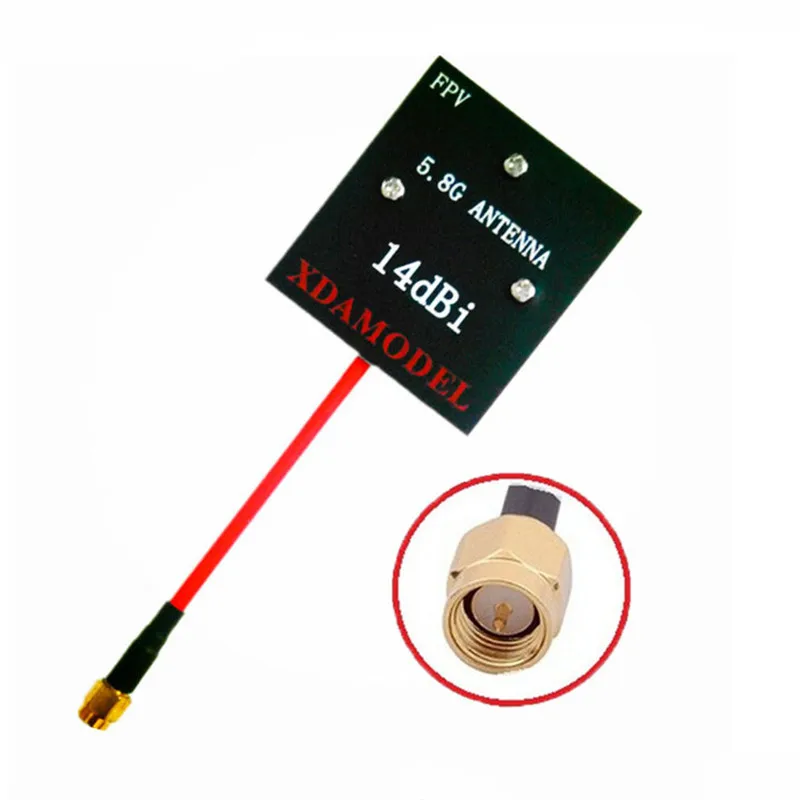 FPV Panel/Patch High Gain 5.8 GHz 14DBi Video/Audio Receiver Antenna for Long Range