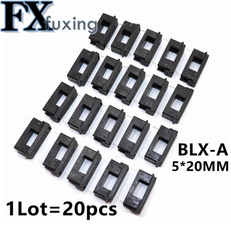 20PCS PCB 5*20mm Mount BLX-A type FUSE HOLDER 5MM X 20MM 15A/125V SOLDER HOLDERS Insurance header Fuse 5x20 mm 5*20 mm HOT