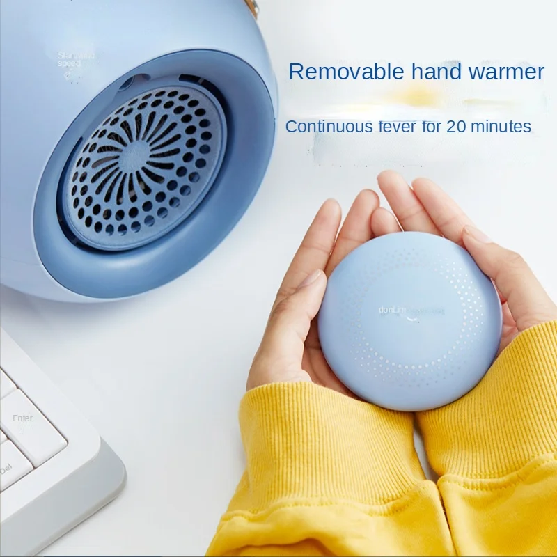 

Desktop Portable Office Mini Electric Heating Wire Fan Heater Cooling and Heating Fan Humidifier Multi-functional Integration