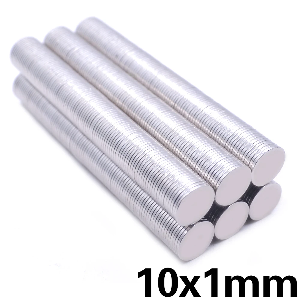 20/50/100/200/500 Pcs 10x1 Neodymium Magnet 10mm x 1mm N35 NdFeB Round Super Powerful Strong Permanent Magnetic imanes Disc 10x1