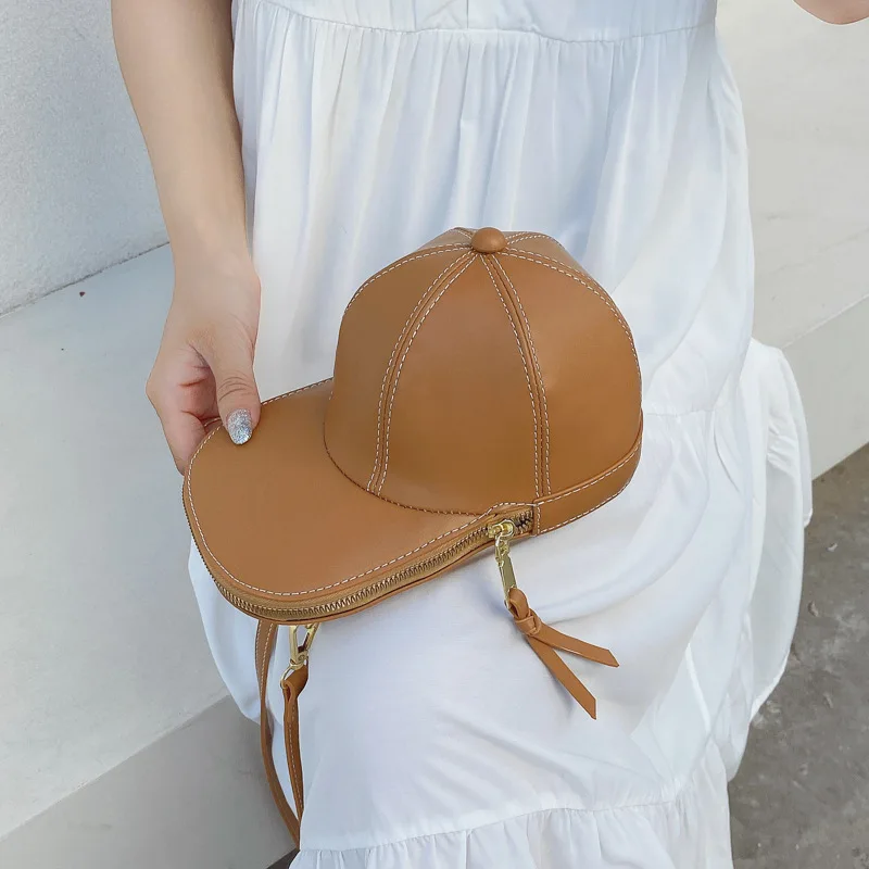 Personalized Funny Hat Bag Summer 2021 Korean Fashion Design Shoulder Bag Messenger Small Round Bag