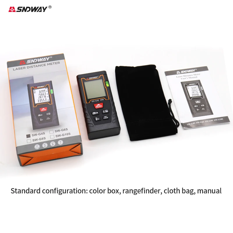 SNDWAY Range Finder 40M 60M 80M 100M misuratore di distanza digitale ad alta precisione palmare economia Trena Metro strumento elettronico per pagoda