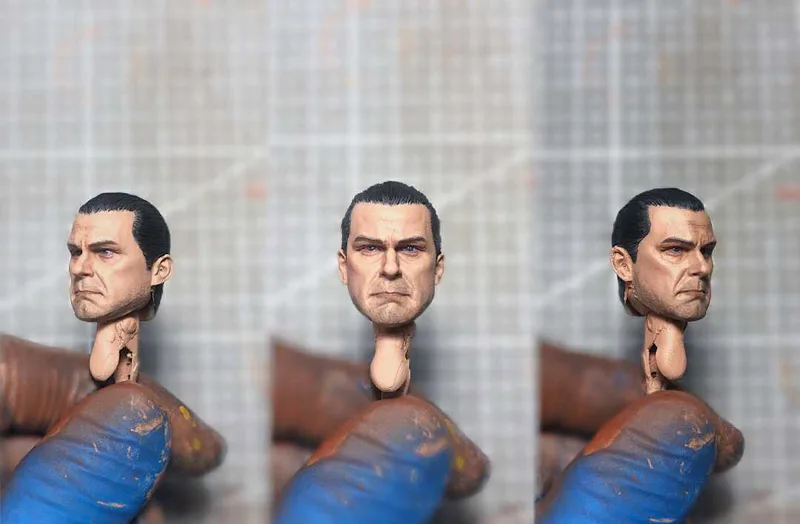 1/12 Scale Punisher Head Sculpt Without Neck for 6in Mezco Action Figure Toy