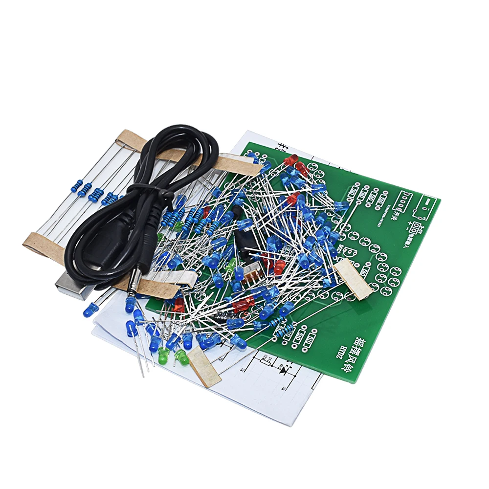 Imagem -06 - Balanço de Laboratório Sinos Wobbly Windbell Divertido Kit Faça Você Mesmo Eletrônico Torcer 95 Leds Vento Sino 5v 9v