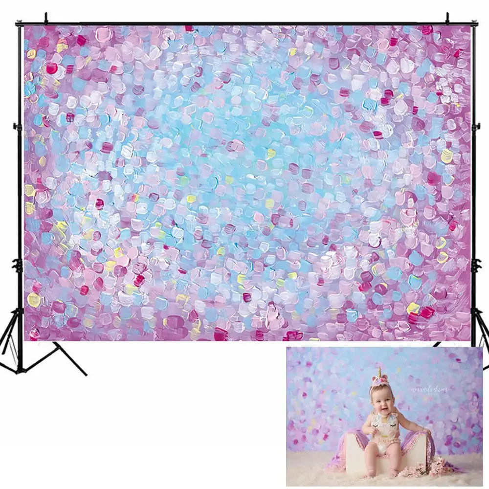 Mocsicka Petal Wall Backdrop for Photography Newborn Baby Portrait Photo Background for Photo Studio Birthday Backdrops Decor