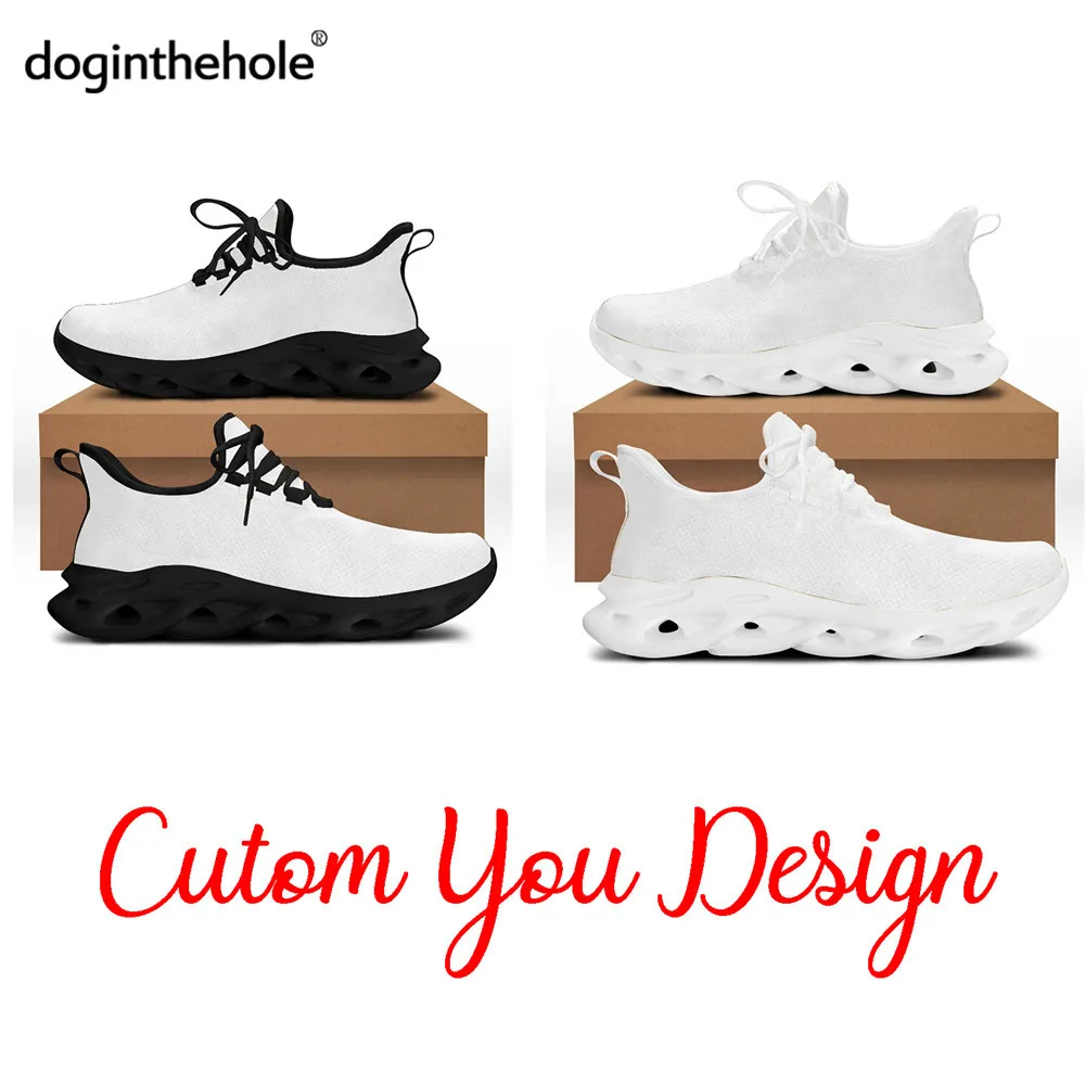 

Doginthehole Custom Images/Logo/Name Print Men's Casual Sport Shoes Comfortable Flats Sneakers Outdoor Lightweight Sneakers