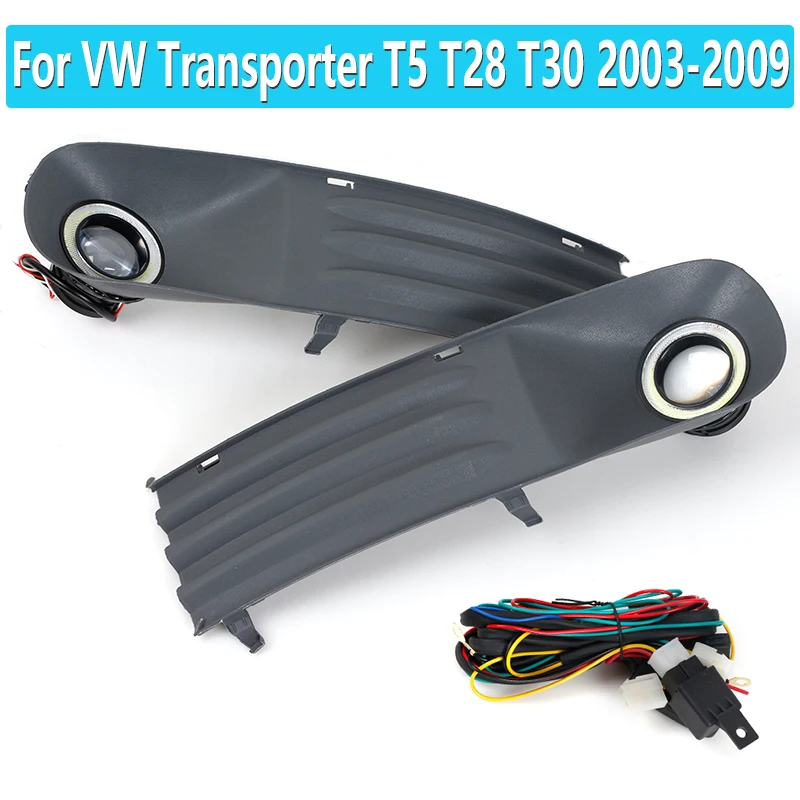 1 para dla VW Transporter T5 T28 T30 2003 2004 2005 2006 2007 2008 2009 światła przeciwmgielne samochodu u nas państwo lampy anioł oko kraty + szelki