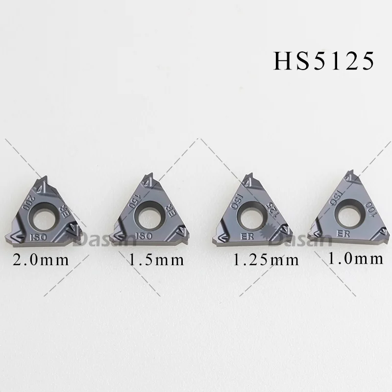 16ER 16IR 11IR A60 AG60 AG55 150 200/250/300/ISO/11W/14W 19W Gốc HS5225 HS5125 CNC Carbide Threading Chèn