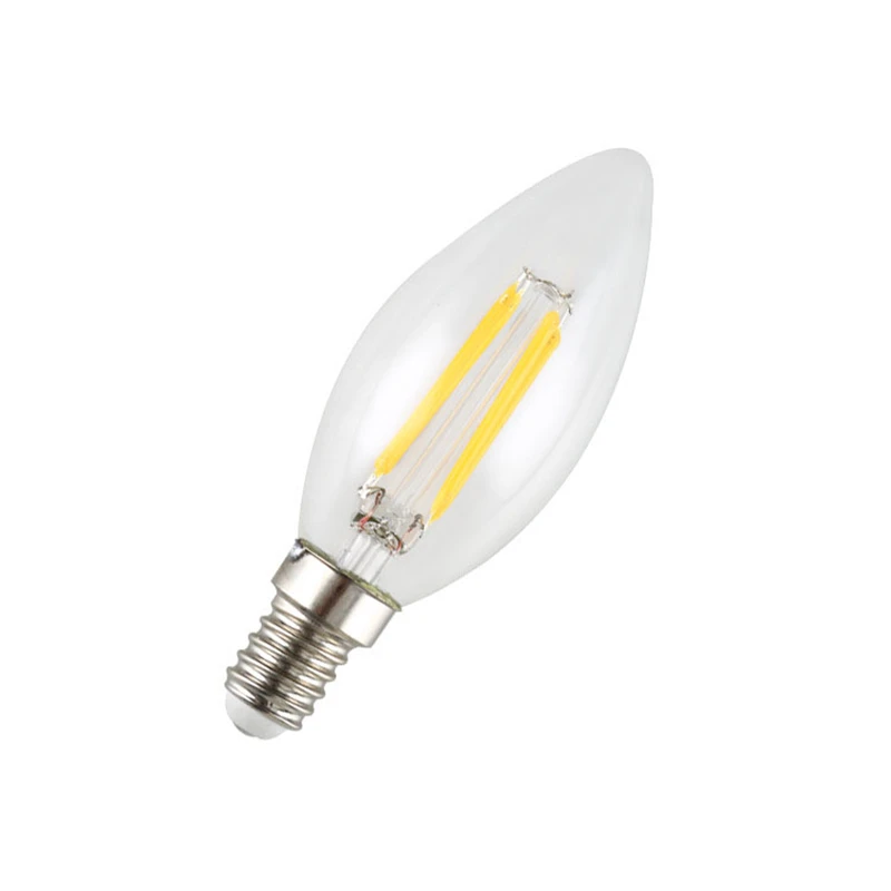 E14 LED Filament Candle Bulb 2W/4W/8W/12W Warm/Cold White AC220-240V 360 Degree C35 C35L Edison Retro Candle Light