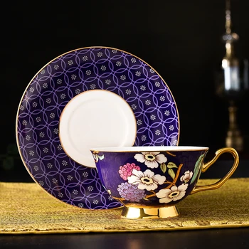 로얄 맞춤형 맞춤형 티 웨어, 애프터눈 머그잔 세트, 접시 포함 본 차이나 컵, 홈 선물, 새로운 몰드