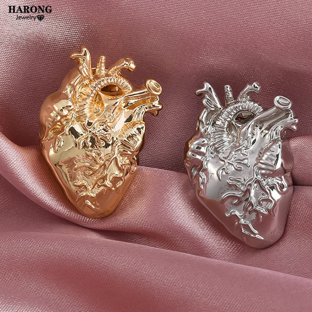 

New Classic Heart Organ Medical Lapel Pin Brooch Nurse Doctor Office Fashion Jewelry Cute Enamel Pins for Women Gift Accessories