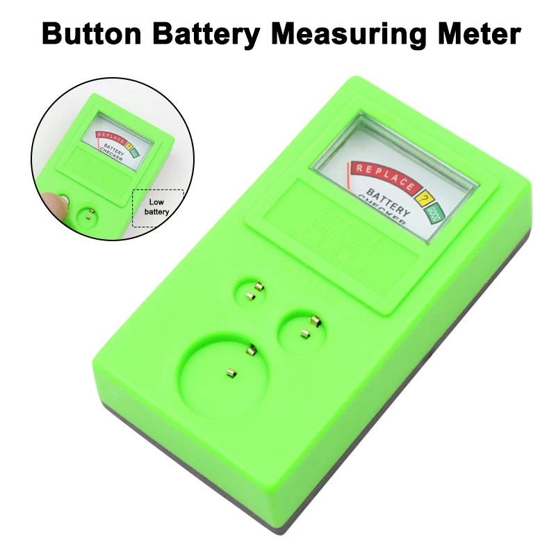 1.55 & 3 V Button Battery Tester Portable Watch Clock Cell Measuring Tool Accessory Easy to Use Repair Meter Batteries Measuring