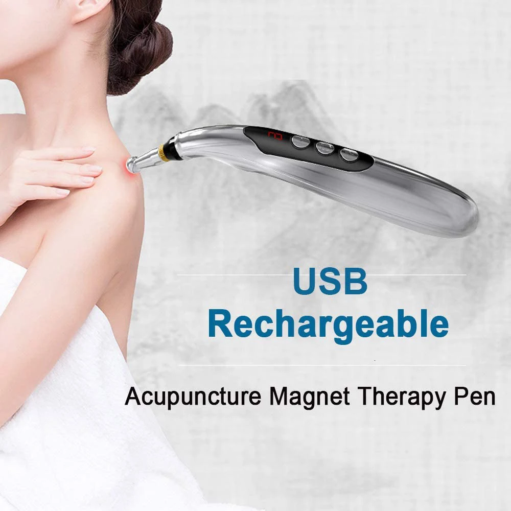 

Acupuncture Pen Usb Body Meridian Energy Multi-Function Massage Pen Tools Electronic Acupuncture Pen Effective Pain Relief