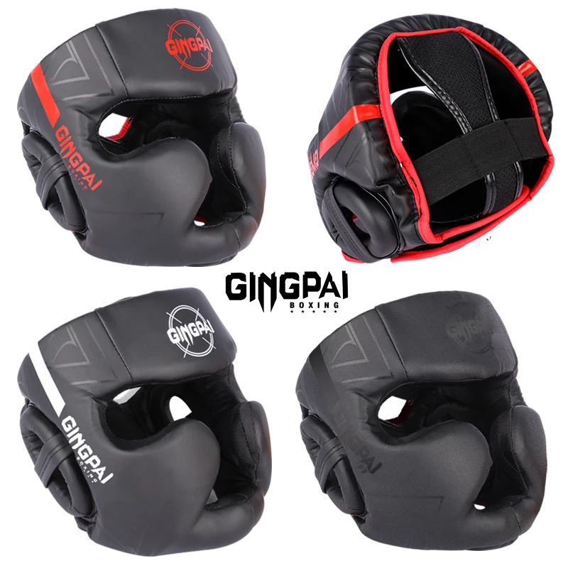 Professional Adult Kids Men Women Kick Boxing Sanda Head Protector Helmet Muay Thai Boxing MMA Taekwondo Karate Guard Head Gear