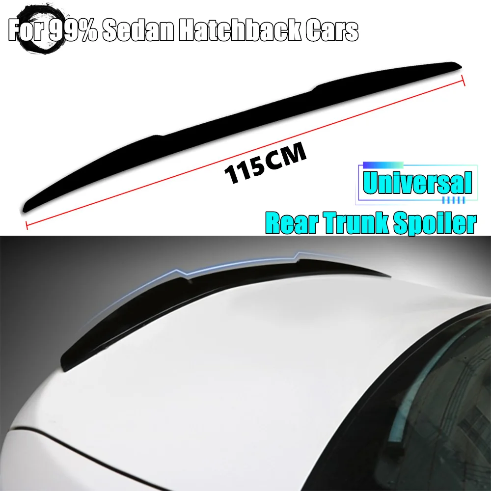 

Universal Rear Trunk Spoiler Rear Tail Wing Glossy Black For Bmw For Audi For VW For Ford For Honda For Opel Car Styling