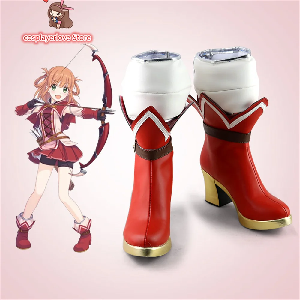 Princesa do anime Connect! Re:Dive Inosaki Rino Cosplay Sapatos Botas Halloween Carnaval Cosplay