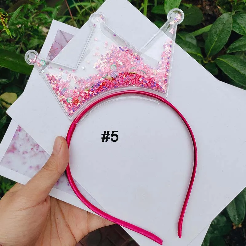 36pc/lot Kids\' bling bling Sequin Quicksand Headband Ear Headband Children Glitter Crown Hair Hoop Women Girls Bowknot Hair Band