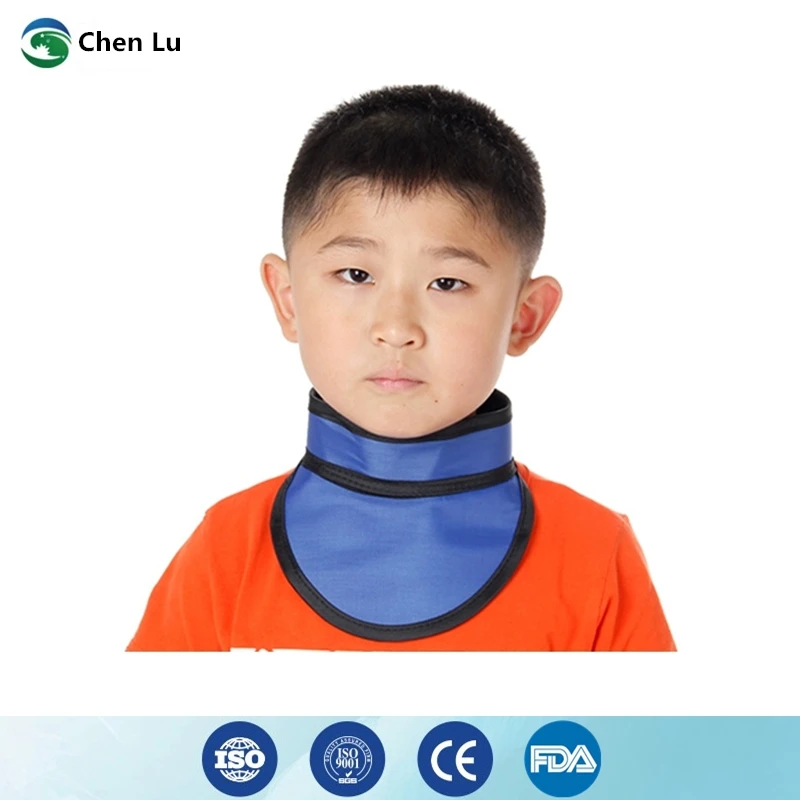 Genuine radiological protection 0.5mmpb children lead rubber collar x-ray gamma ray radiation protective thyroid collar