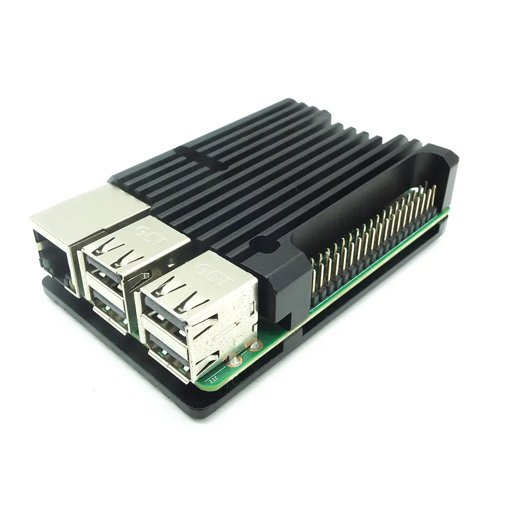 Raspberry Pi 4 Aluminum Case Passive Cooling Allory for Raspberry Pi 4 Metal Box Enclosure for Raspberry Pi 3 Model B 3B B+