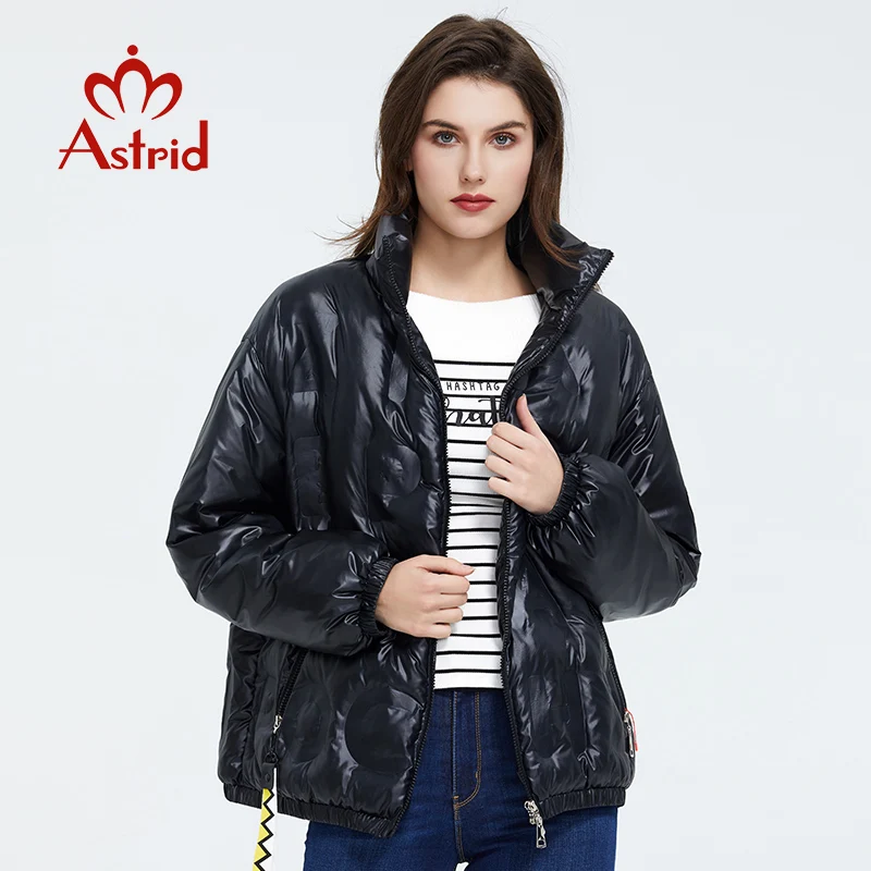 Astrid 2022 Spring coat women Warm Thin Cotton Short loose Parka casual fashion female high quality Outwear trend Jacket ZR-3019