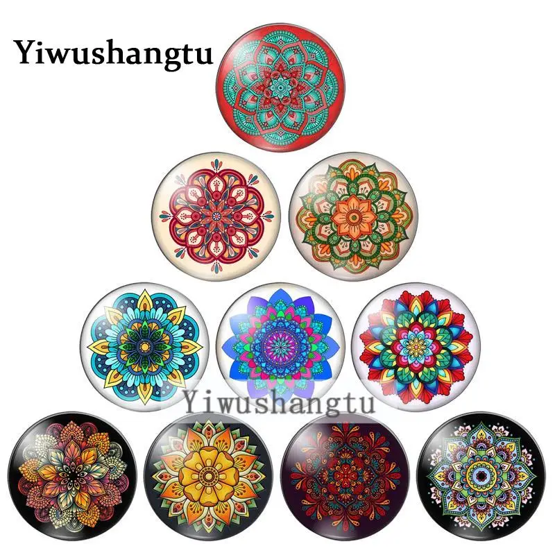 

Shiny embroidery Vintage symmetrical Pattern 12mm/20mm/25mm/30mm Round photo glass cabochon demo flat back Making findings