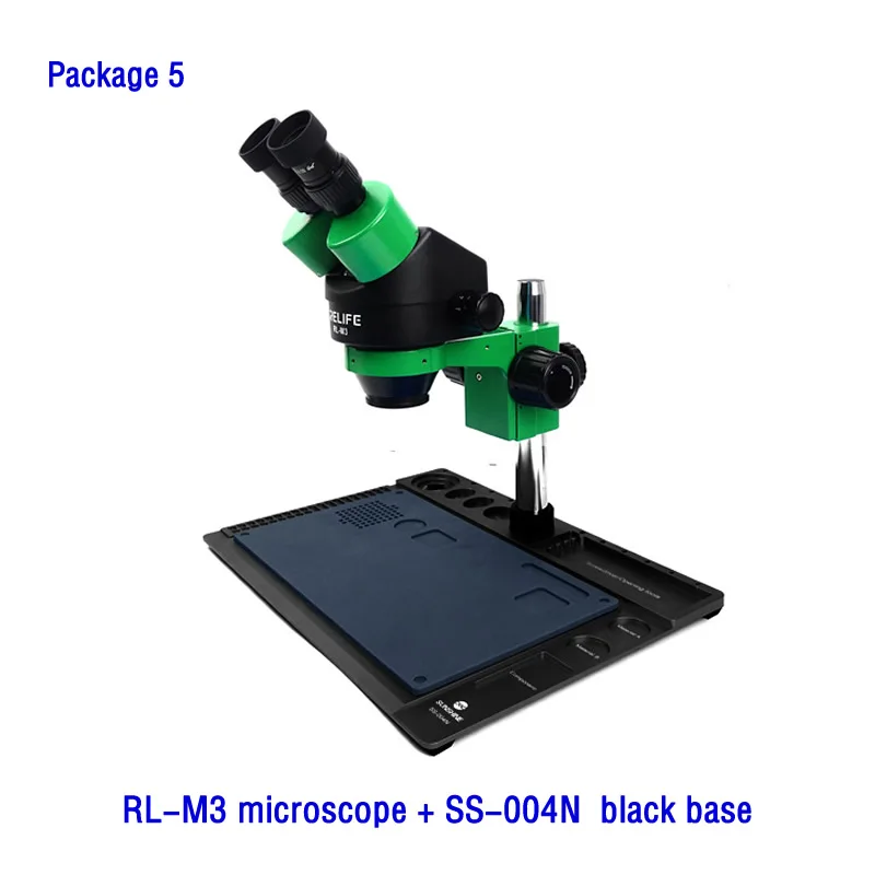 Microscopio binoculare Stereo trinoculare 7-45X lente d\'ingrandimento per microscopio con Zoom continuo per dispositivo di riparazione elettronica