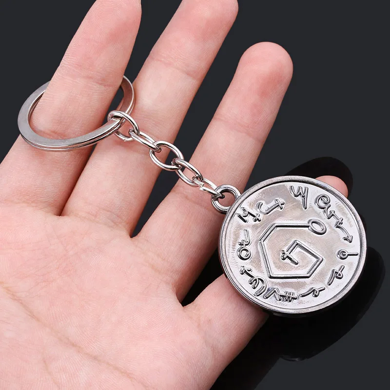 سلسلة مفاتيح necrبتصميم Cthulhu سلسلة مفاتيح على بوابة يوغ سوثث كبار السن سلسلة مفاتيح Rune للنساء والرجال مجوهرات كيرينغ #6