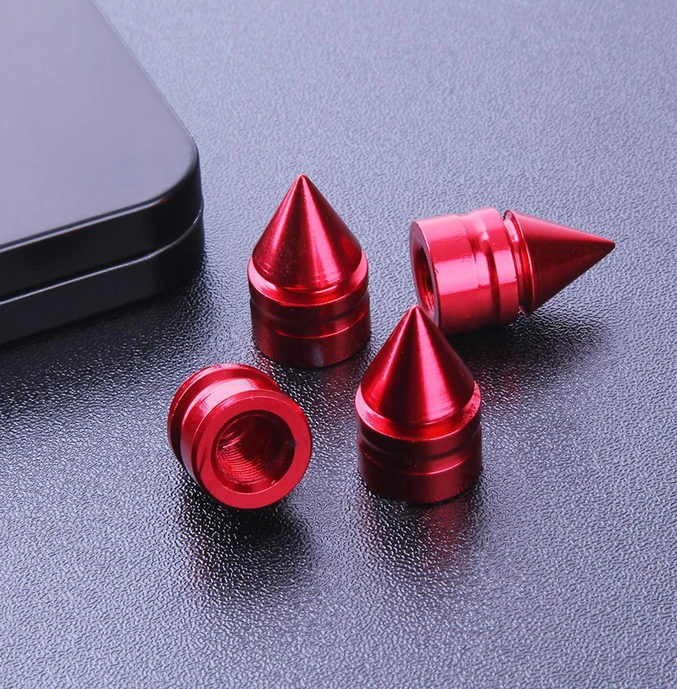 

4Pcs Aluminum Car Auto Vehicle Tire Rim Valve Wheel Air Port Stem Cap Cover Car Tuning Decoration Exterior Accessories Universal