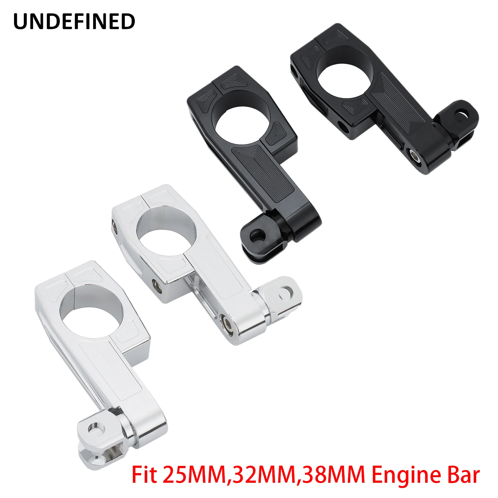 25MM 32MM 38MM Long Engine Guard Mount Kit Highway Foot Pegs Footrests Clamp For Harley Honda Yamaha Touring Street Road Glide