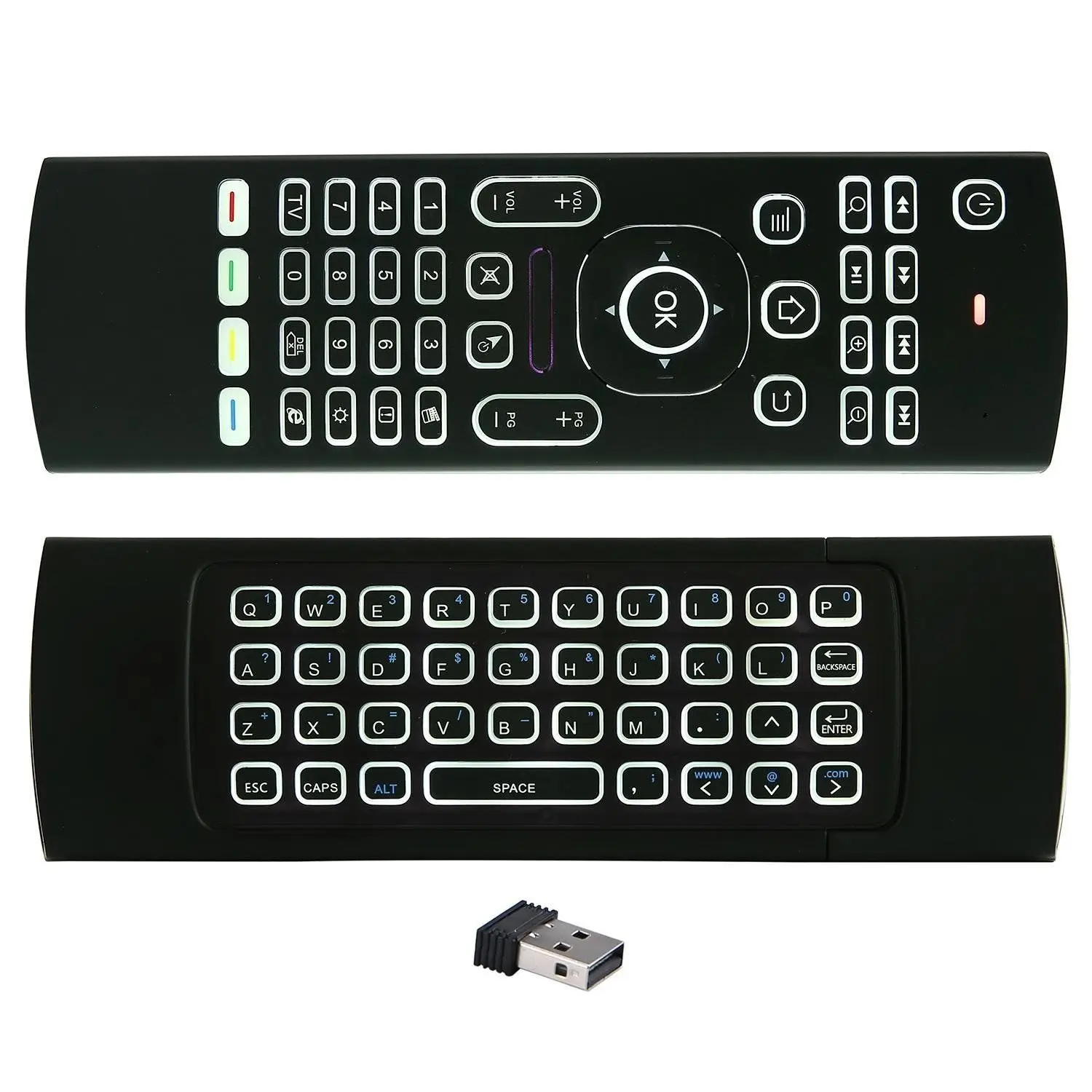MX3 Hintergrundbeleuchtung Air Mouse Smart Stimme Fernbedienung IR Lernen 2,4G RF Wireless Mini Tastatur Für Android TV Box t95 Projektor