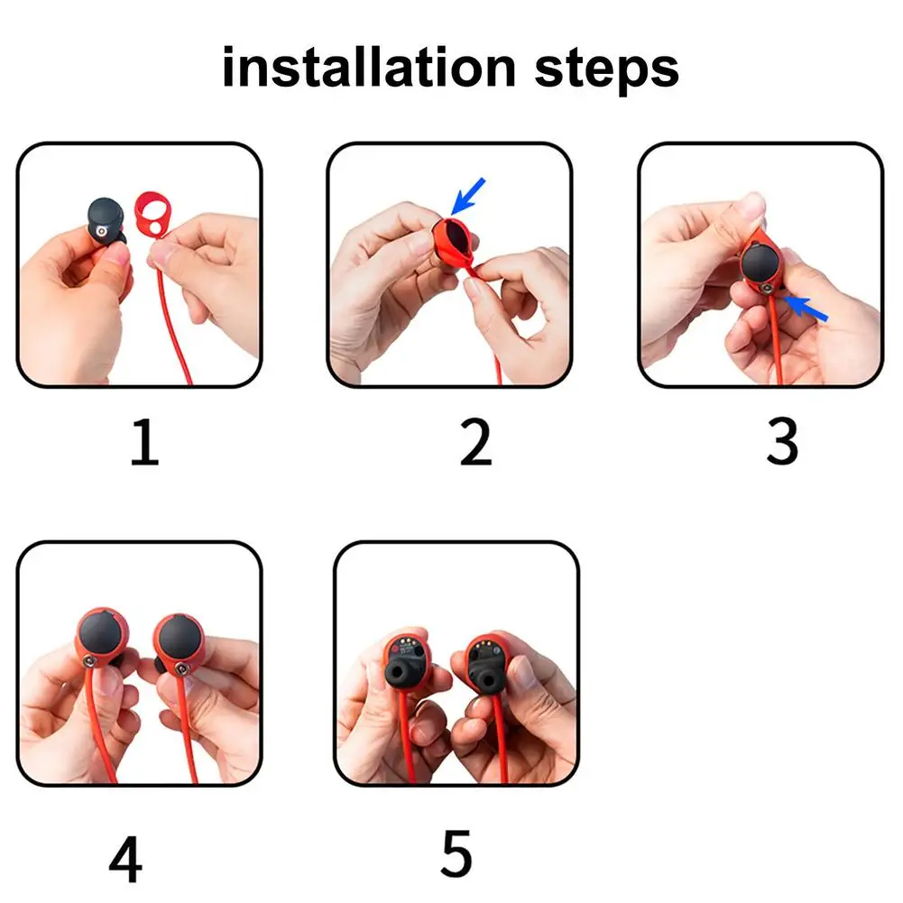 مكافحة خسر حزام سيليكون الحبل ل Wf 1000xm4 سماعة بلوتوث متوافق سماعة مكافحة خسر حبل لسماعة Wf1000xm4