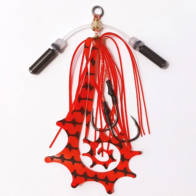 خطاف صيد سنبر كابورا مضيء ، خطاف القفز ، خطاف الرقص ، خطاف الرقص ، التينيا ، مساعد التنورة من السيليكون ، صيد الأسماك البحري ، 5