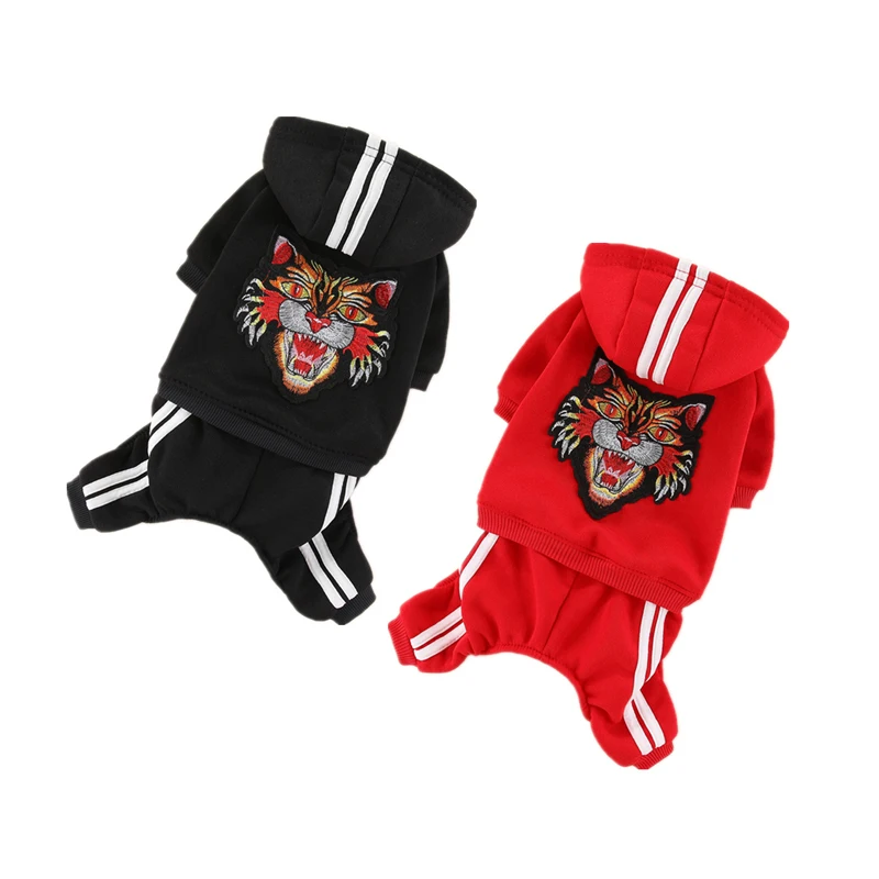 Spring Autumn Dog Hoodies Overalls for Dogs Chihuahua Yorkie Bulldog Tracksuit Dog Clothes for Small Dogs Sport Outfits Jumpsuit