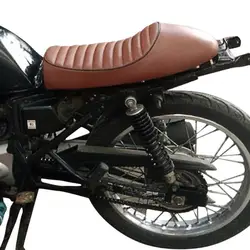 Hot Selling Motorcycle Seat Vintage Wear-Resistant Faux Leather Hump Cafe Racer Motorcycle Seat for Honda CG125