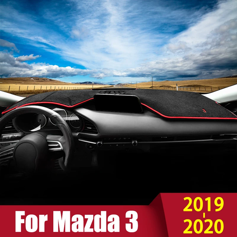 

For Mazda 3 Axela BP 2019 2020 2021 2022 Car Dashboard Cover Mat Sun Shade Pad Cushion Carpet Anti-UV Case Protector Accessories