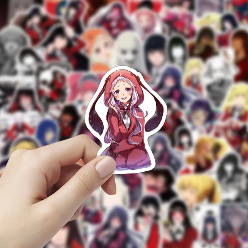 10/30/50/100pcs Mad Gamble serie di Deep Kakegurui Graffiti Sticker Cool Helmet Classic Window Wall Water Cup Trolley popolare